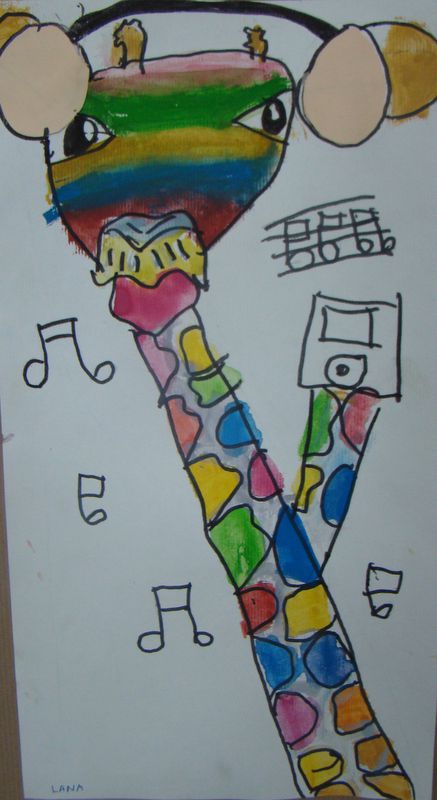 mavrične žirafe, ki obožujejo glasbo :))