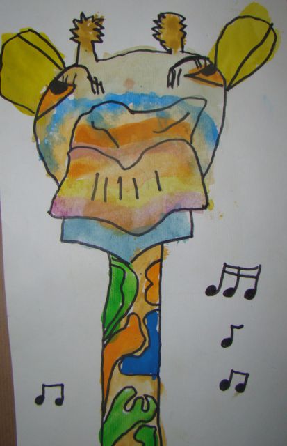 Mavrične žirafe, ki obožujejo glasbo :))