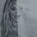 Dorisovanje portretov - Beyonce (narisala Katarina, 2.r)