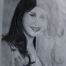 Dorisovanje portretov - Selena Gomez (narisala Teja, 2.r)