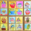 Cupcakes (akvareli)