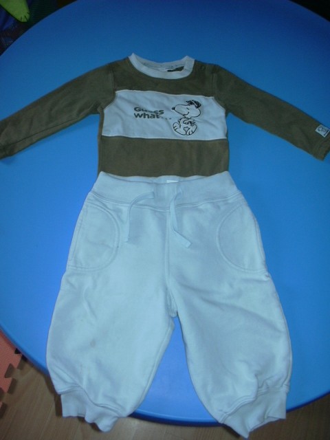 Bodi in trenerkica H&M št.80 (mali flekec)... skupaj 4,5eur