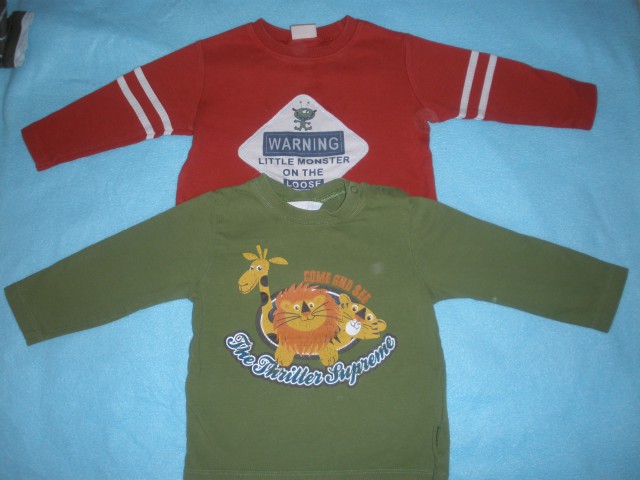 Majčki Cherokee in H&M (zelo lepo ohranjeni) št.80/86...8eur REZ.pikica81