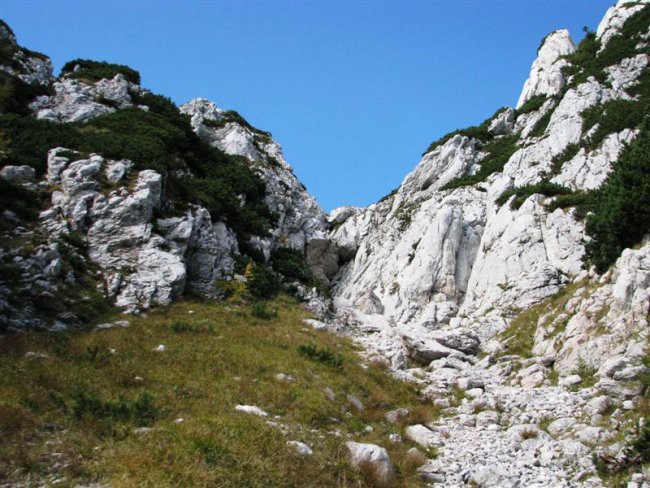 Kamniško sedlo - Šija Brane - Bosova grapa -  - foto povečava