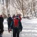 pohodna pot po snehu in ledu
