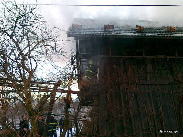 Požar na Vrheh, januar 2011 - foto povečava