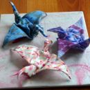 origami žerjavi iz fimo mase