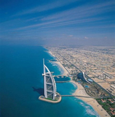 Dubai iz zraka.burj pa jumeirah