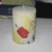 ena svečka iz para - druga je že dobila lastnika, ki ima zraven še podstavek iz DAS mase