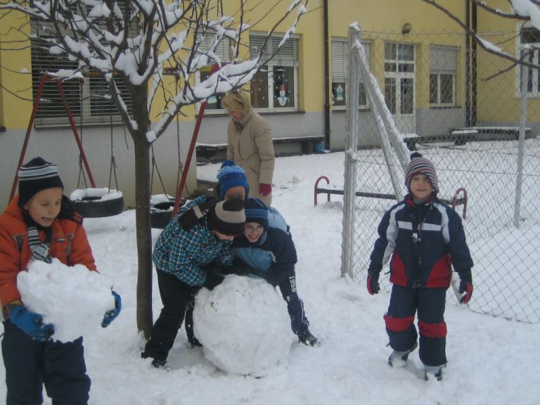 Zimske radosti 1. triada (jan 2010) - foto povečava