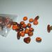 kvalitetne sintetične perle-oranžne