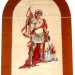 sv. Florijan,
vitraž s poslikavo