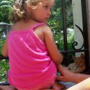 Deklica z mačko, Samos poletje 2005
