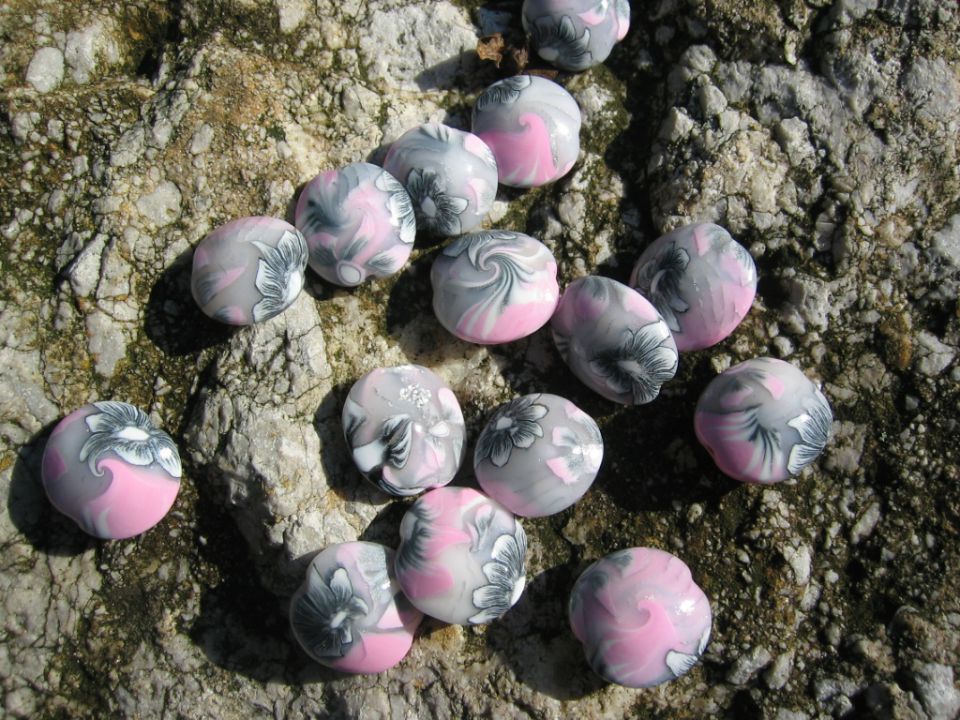 Fimo perle (polymer clay beads) - foto povečava