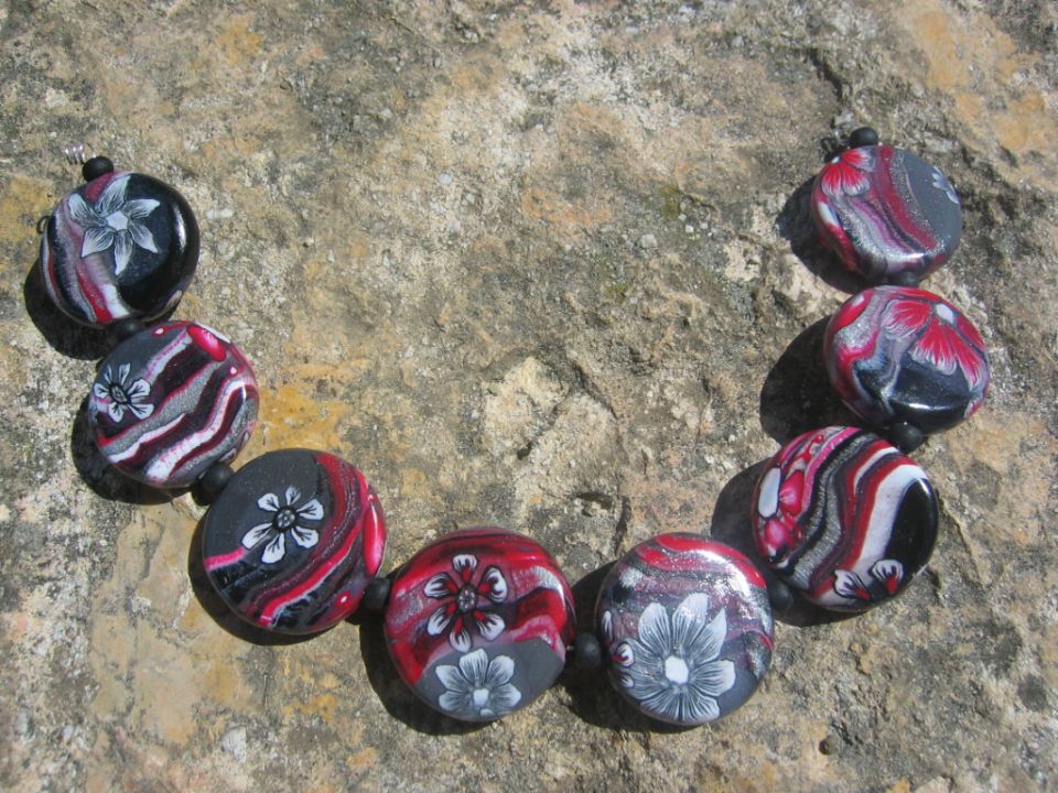Fimo perle (polymer clay beads) - foto povečava