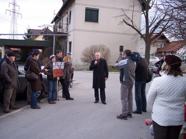 Govor podžupana  Celja g. Hrena ki je spet samo obljubljal 