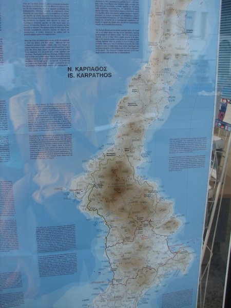 Zemljevid otoka Karpatosa