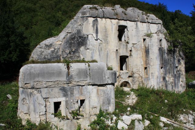 Bovec Kluže Fort Hermann WW1 - foto