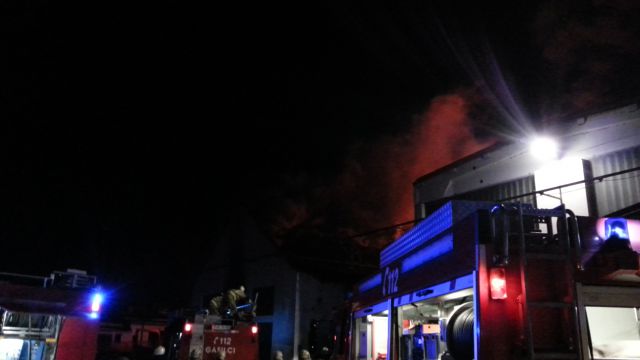 Požar centralne delavnice SŽ - foto