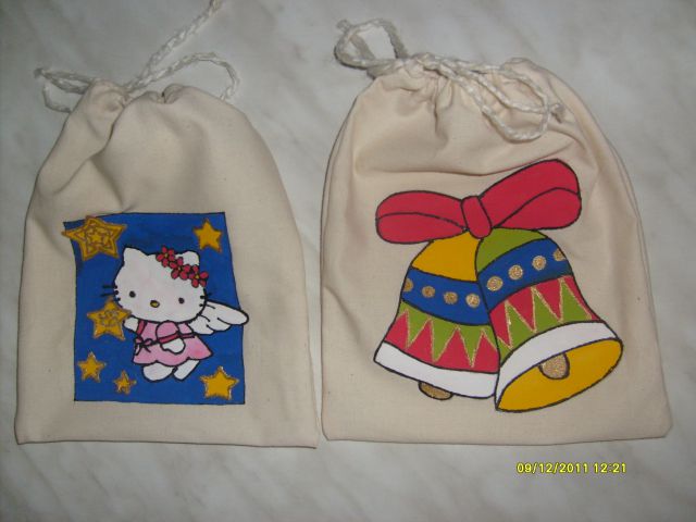 Darilne vrečke iz tekstila - foto