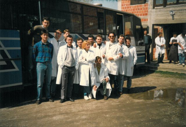 Studenti 2 godine veterinarskog fakulteta u Zagrebu, proljeće 1991.f