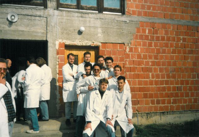 Studenti 2 godine veterinarskog fakulteta u Zagrebu, proljeće 1991.g
