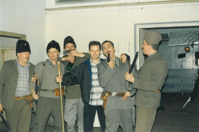 Fotografije sa snimanja filma Zapisi iz srpskih logora Damir Plavšić j