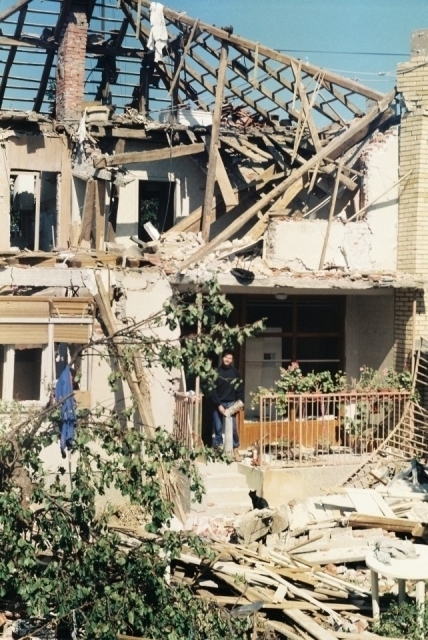 Uništena kuća Damira Plavšića