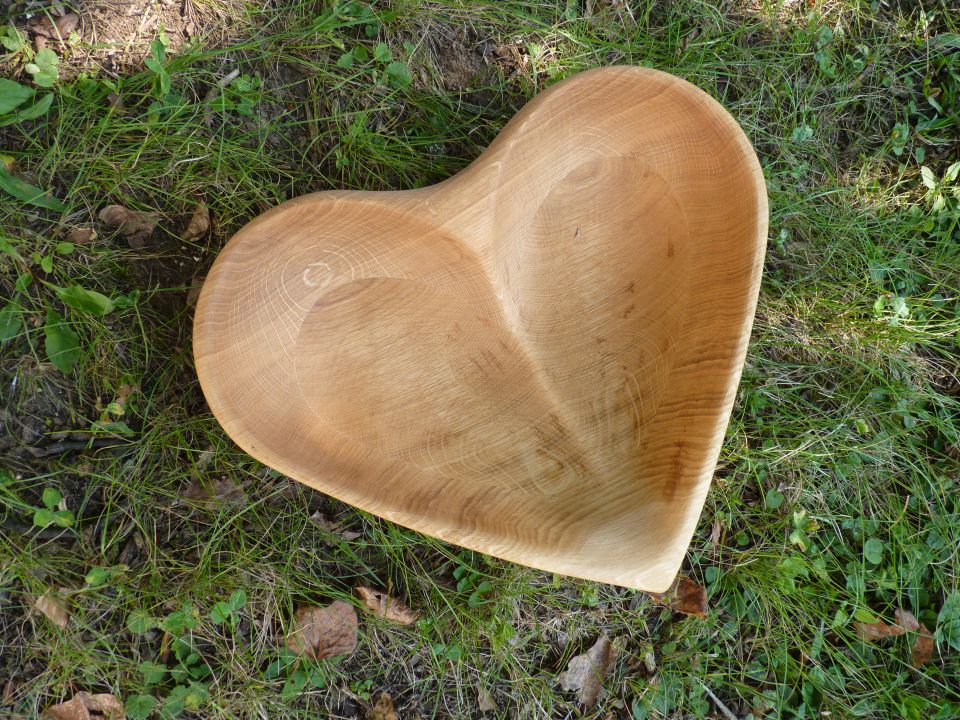 Leseno srce - skleda - foto povečava