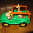 safari avto, little people, fisher price