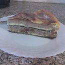 torta iz palačink z nadevi za Prekmursko gibanico