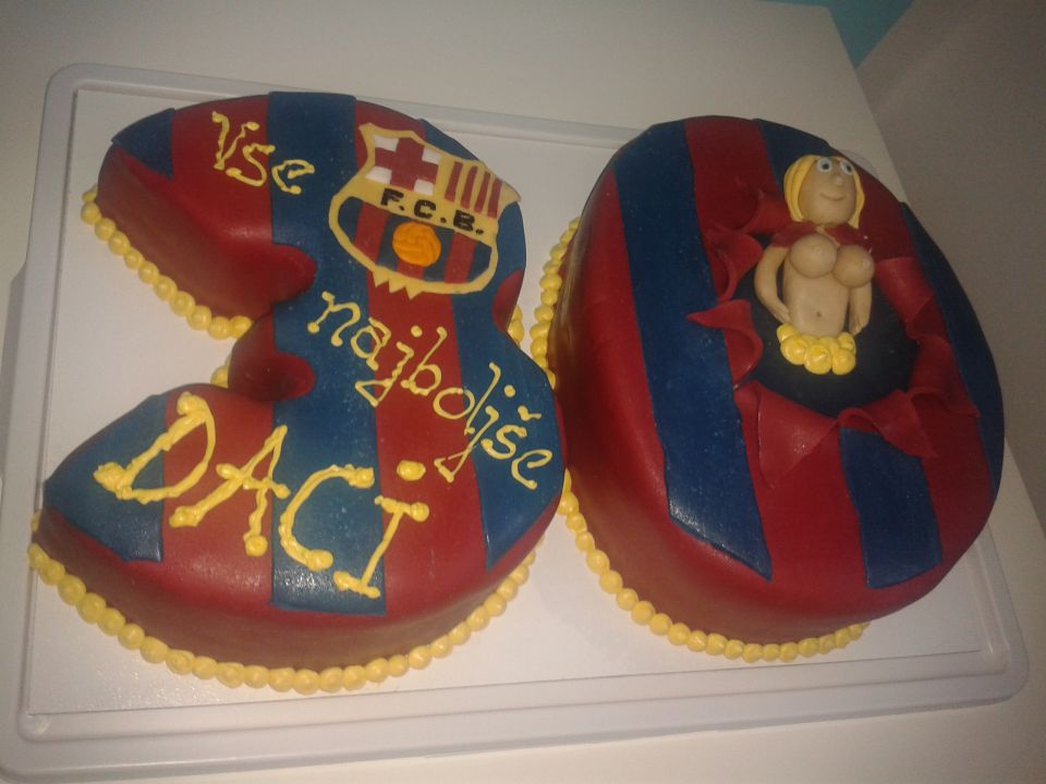 torta za 30 let barcelona