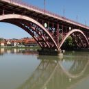 Maribor, stari most od spodaj,
