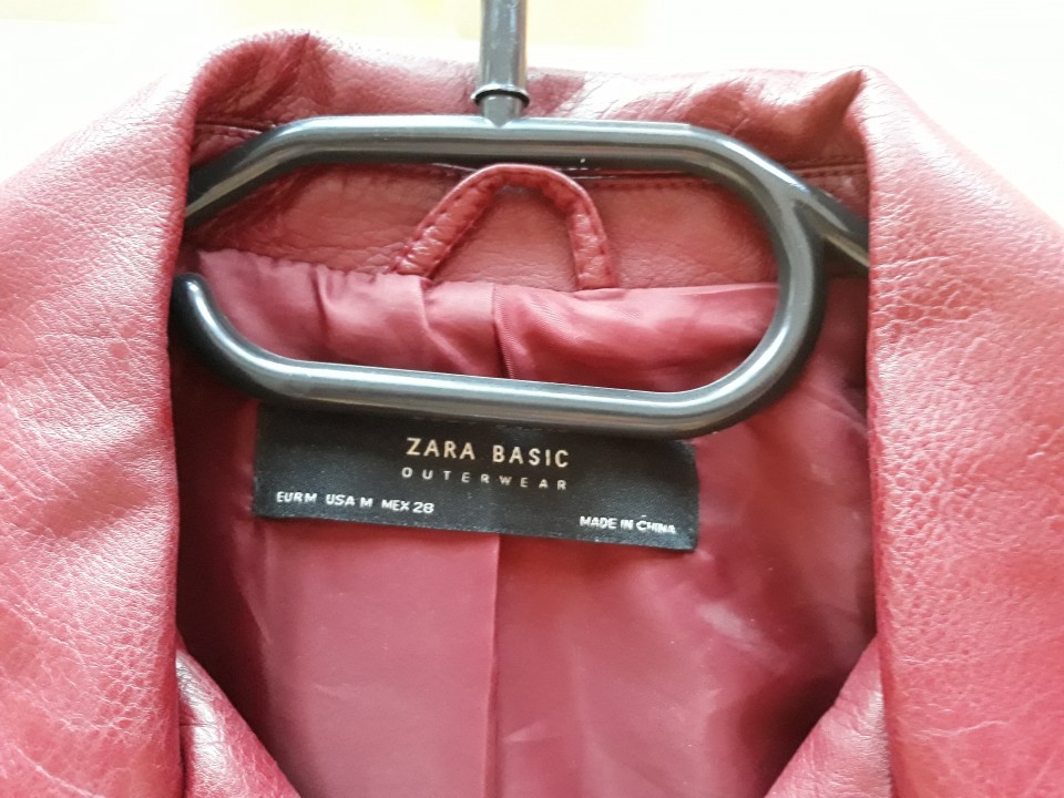 Zara  temno rdeča jakna m - foto povečava