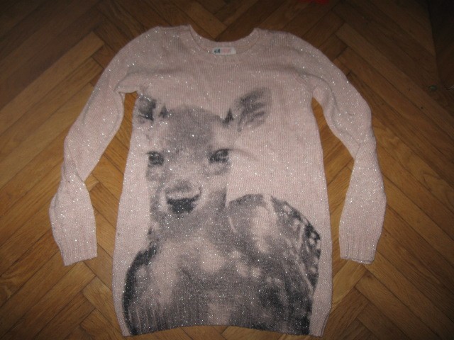 Daljši pulover H&M vel.134-140, 3€