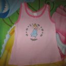 roza spodnja majica Princess, vel.104, 0,5€