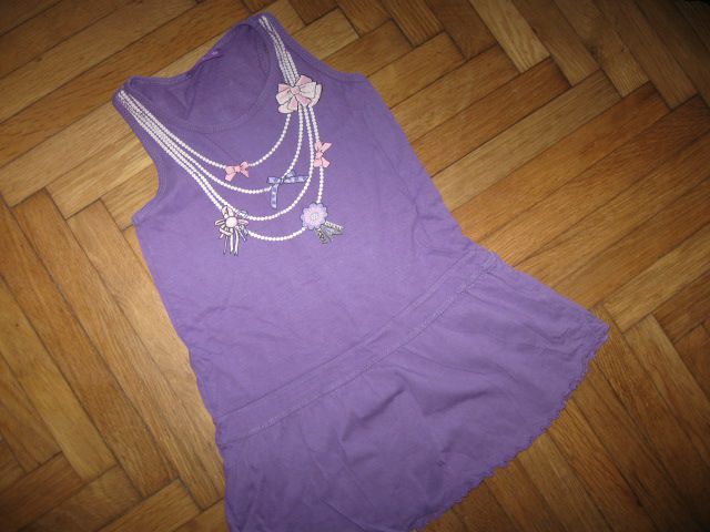 Vijolična obleka Okay, vel.104, 2,5€