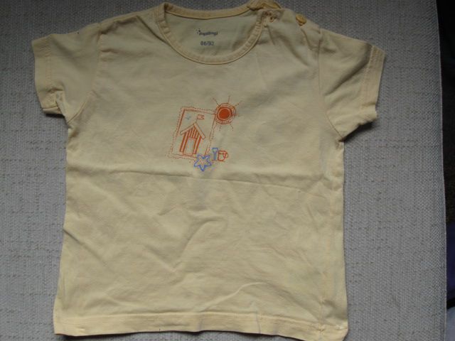 Rumena majica s kratkimi rokavi Impidimpi, št.86/92, 1€