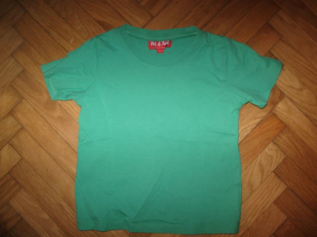 Zelena majica Kik, vel.104, 1,5€