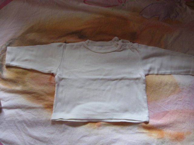 Majica z dolgimi rokavi,svetlo rumena, št.68/74