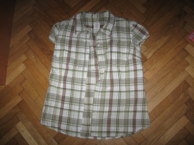 Zeleno karirasta bluza H&M št.42, 3€