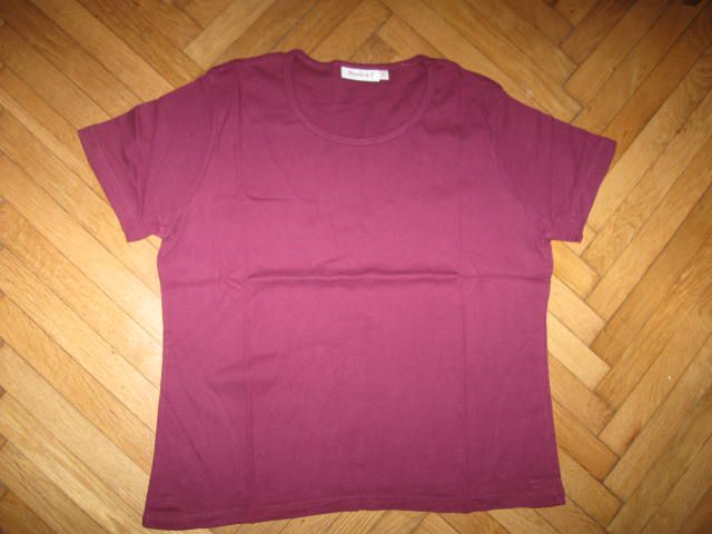 Nenošena vijolična majica Jessica vel.L, okrogel izrez, 2,5€