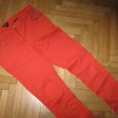 oranžne jeans hlače H&M, vel.165 (vel.38), 5€