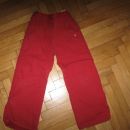 rdeče podložene hlače H&M z regulacijo, vel.110, 4€