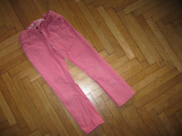 Roza jeans z regulacijo DopoDopo, vel.116, 2,5€