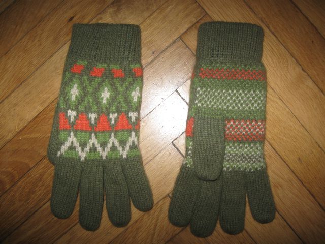 Zelene tople rokavice, vel.S