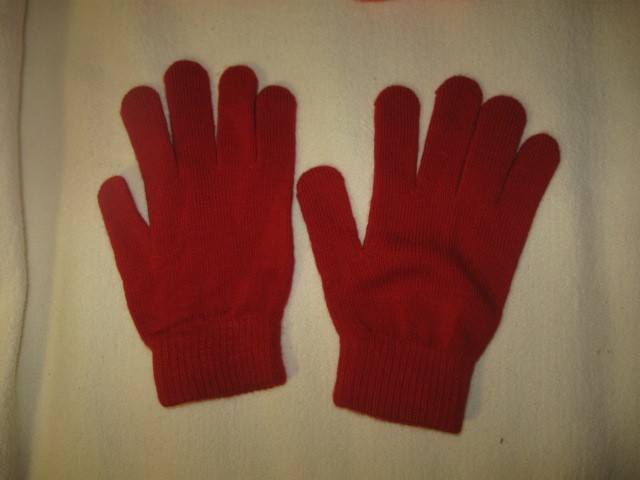 Rdeče nove pletene rokavice C&A, univerzalne, 3,5€