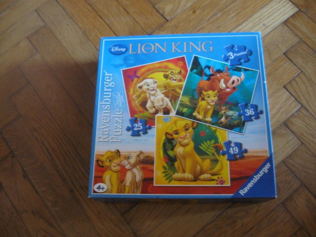 Sestavljanka-puzzle Diseny Lion king, +4 let, 5€