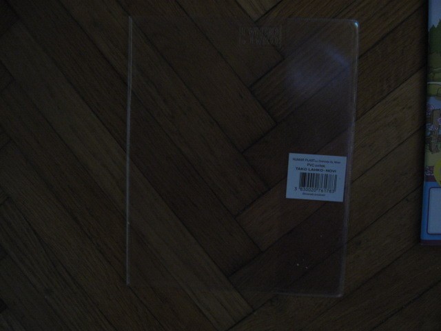 nerabljen prozoren ovitek za zvezek B5, 0,5€