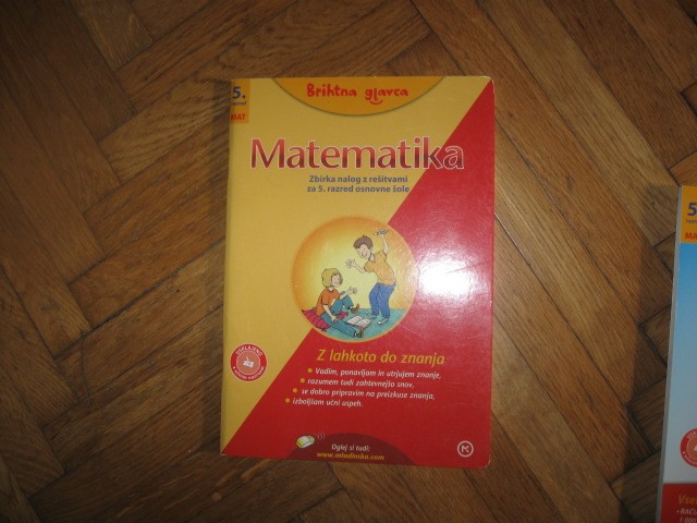 Brihtna glavca: matematika za 5.razred, NOVO, 6€